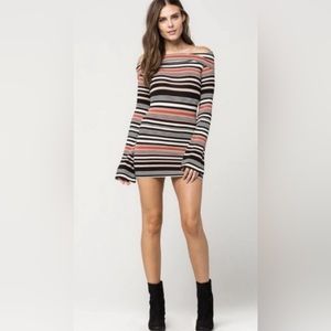 Free People Mini Dress with Bell Sleeves